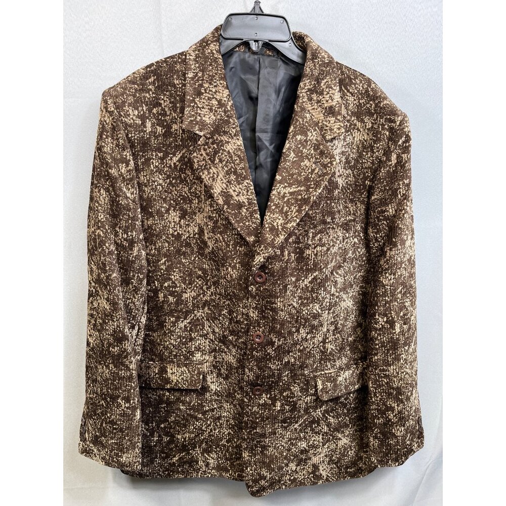 Pronti Collection By Phita Brown Textured Blazer SKU 7533 Size XL